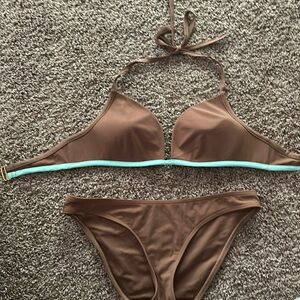 Victoria’s Secret Brown/Teal bikini